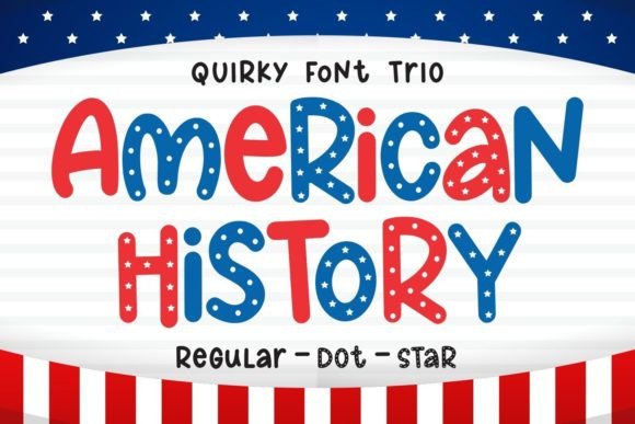 American History Font: Playful, Bold & Perfect for Handmade Labels & Printables