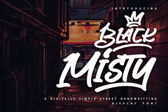 Black Misty: A Street-Handwriting Display Font for Digital Branding