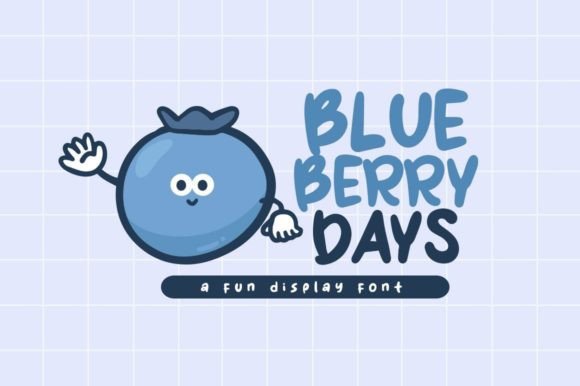 Blueberry Days: A Playful Display Font That Elevates Small Business Branding