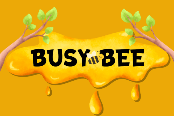 Busy Bee Font: A Display Typeface That Buzzes With Clarity and Charm