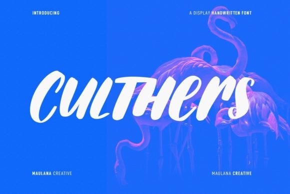 Culthers: A Playful Handwritten Display Font for Digital Brands