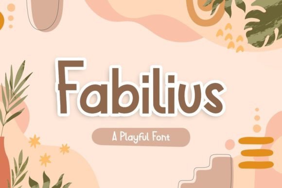 Fabilius Display Font for Handmade Products