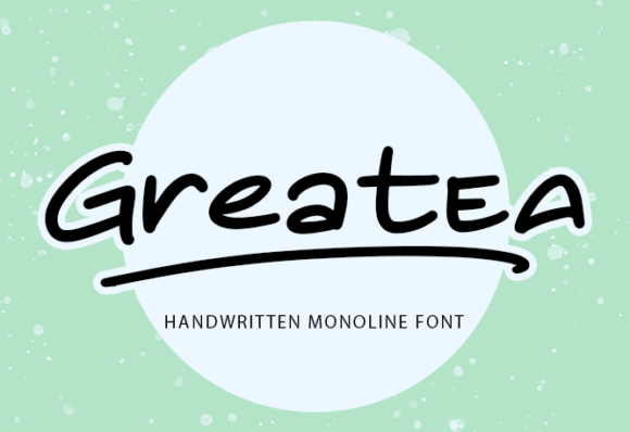 Greatea: A Handwritten Display Font That Feels Human
