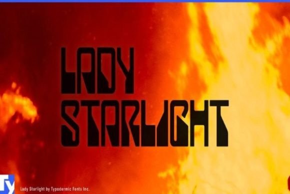 Lady Starlight: A Bold Display Font That Elevates Real Branding