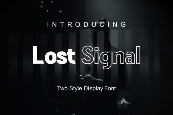 Lost Signal: A Bold Display Font for Digital Impact