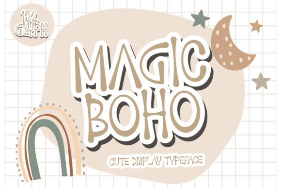Magic Boho: A Playful Display Font That Feels Like Hand-Drawn Charm