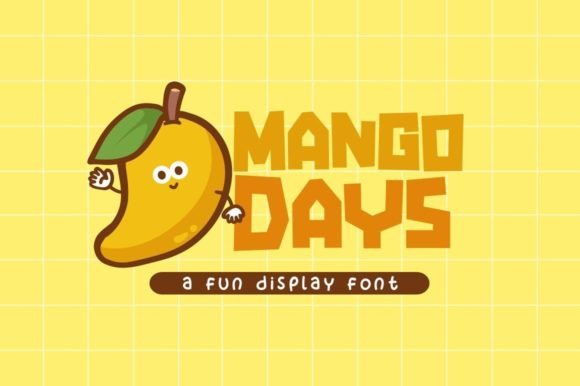 Mango Days: A Playful Display Font for Lighthearted Branding
