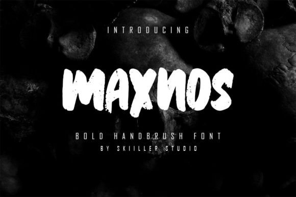 Maxnos: A Brush-Pen Display Font for Handmade Labels & Printables