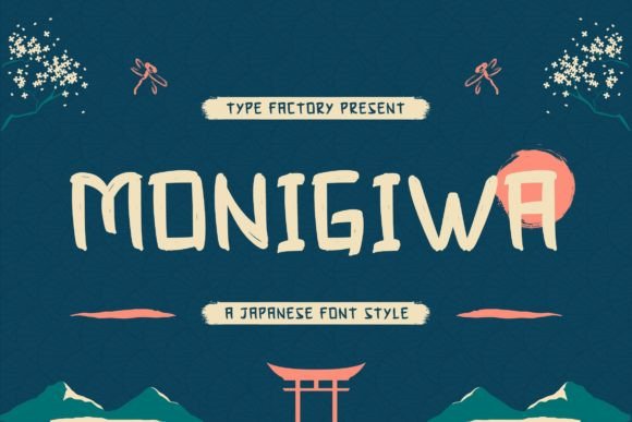 Monigiwa: A Japanese-Inspired Display Font for Digital Brand Clarity
