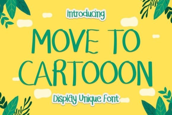 Move to Cartooon: A Display Font That Makes Handmade Products Shine