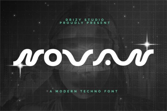 Novan: A Modern Techno Display Font for Bold Brand Identities