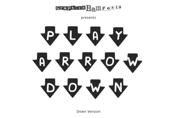 Play Arrow Down Font: A Playful Display Typeface for Craft & Branding