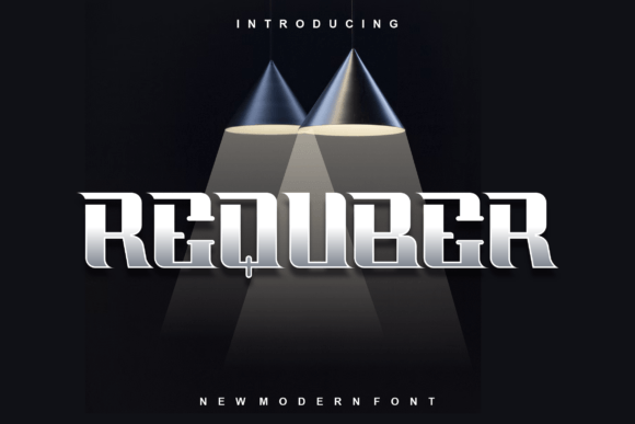 Requber: A Bold Display Font for Digital Brand Identity