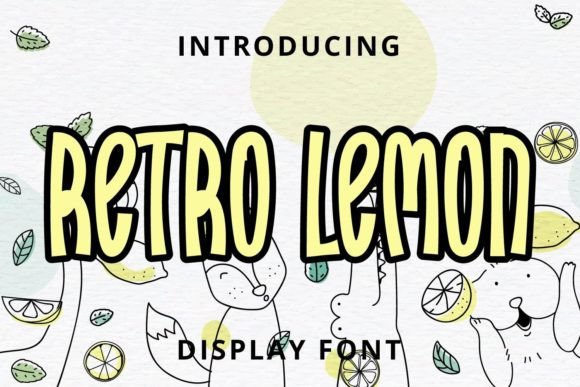 Retro Lemon Display Font for Handmade Creators