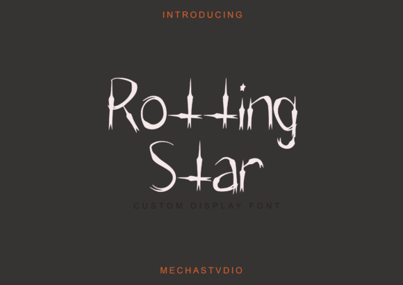Rotting Star: A Hauntingly Effective Display Font for Editorial Mood