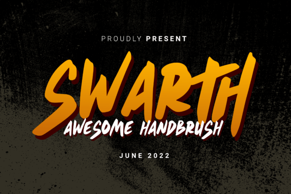 Swarth: A Handbrush Display Font for Crafters & Sellers