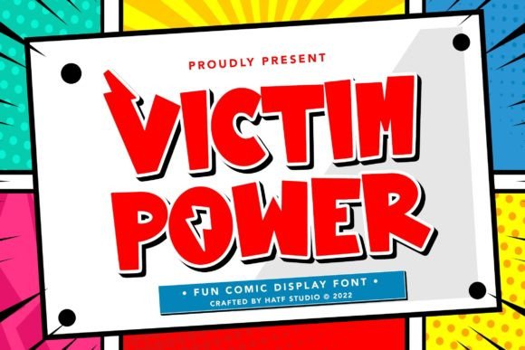 Victim Power: A Bold Handwritten Display Font for Editorial Impact