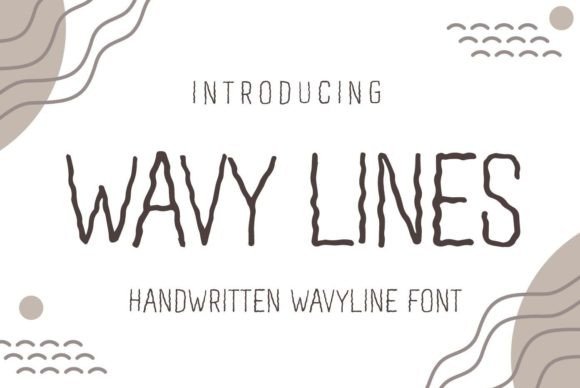 Wavy Lines: A Handwritten Display Font for Authentic Digital Branding