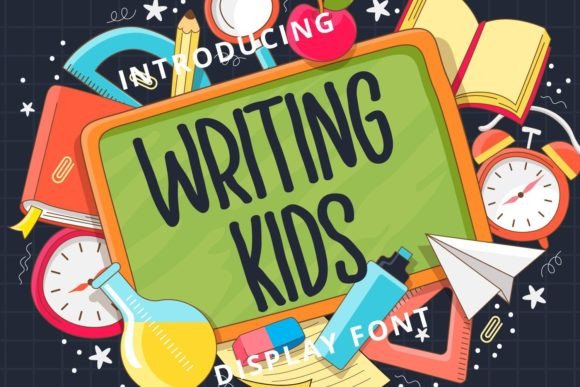 Writing Kids: A Handwritten Display Font with Editorial Warmth